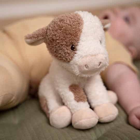 Little Dutch - Little Farm -  Knuffel Koe 17cm