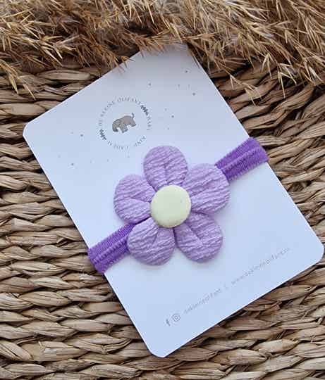 Haarelastiekje Kind - Paars / Geel