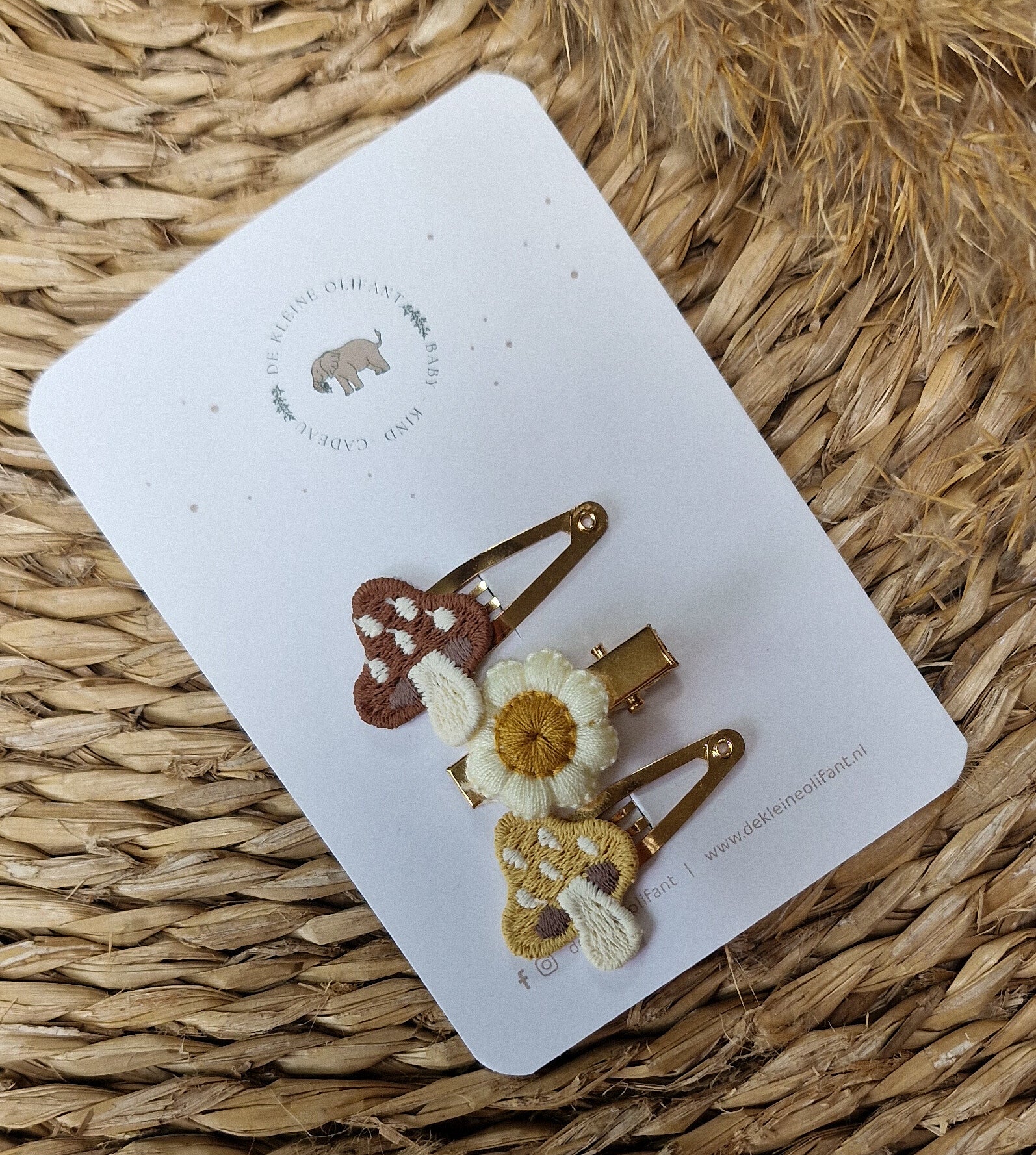 Haarspeldjes Baby - Mix - Paddenstoel