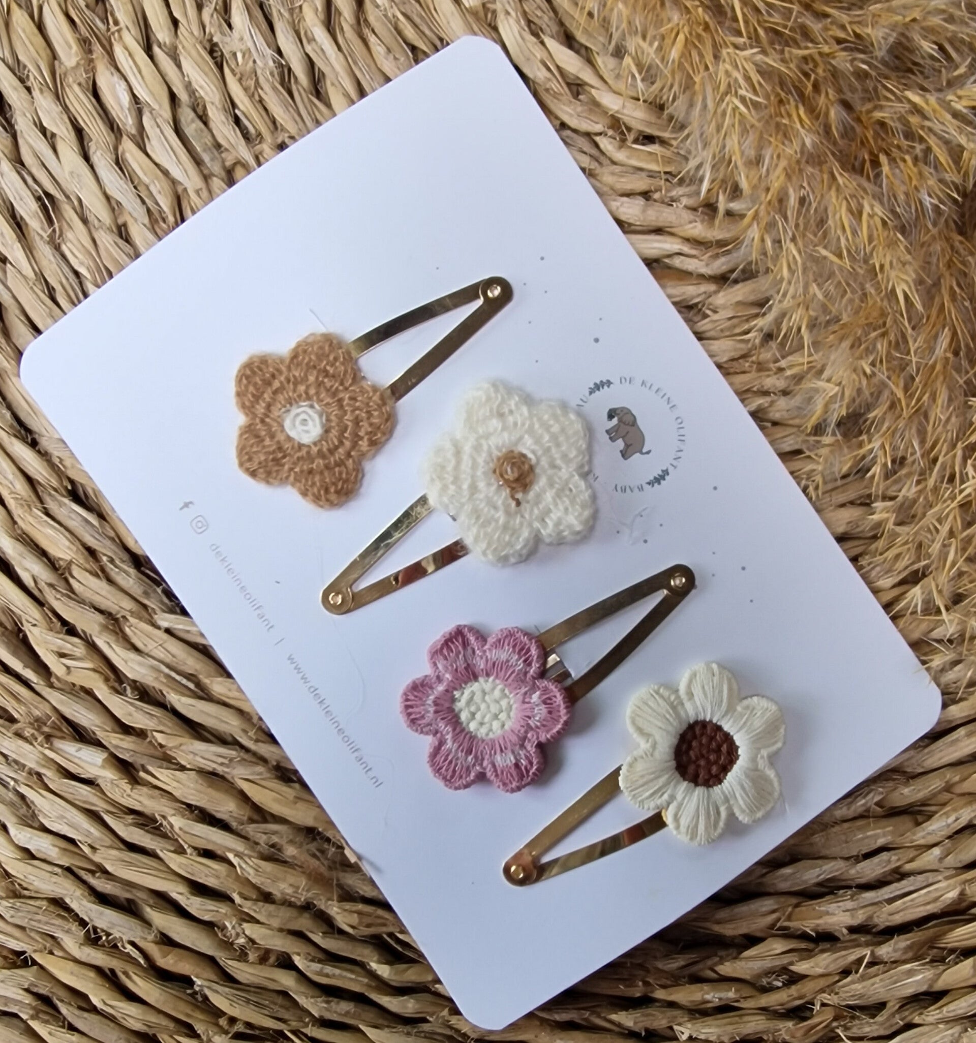 Haarspeldjes Kind  - Mix - Basis Bloem