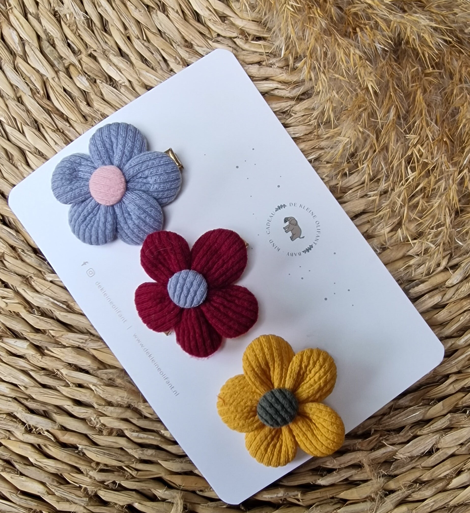 Haarspeldjes Kind  - Mix - Grote Bloem