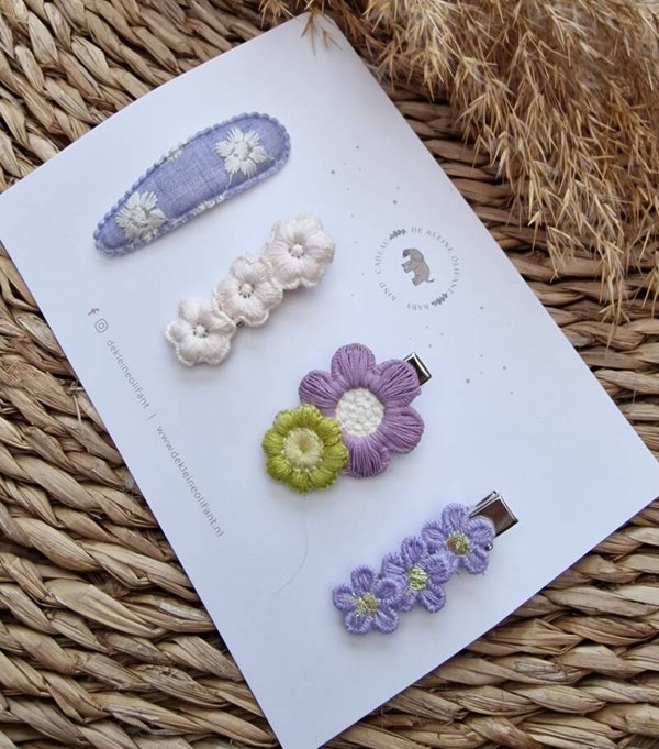 Haarspeldjes Kind - Mix - Paars/Groen