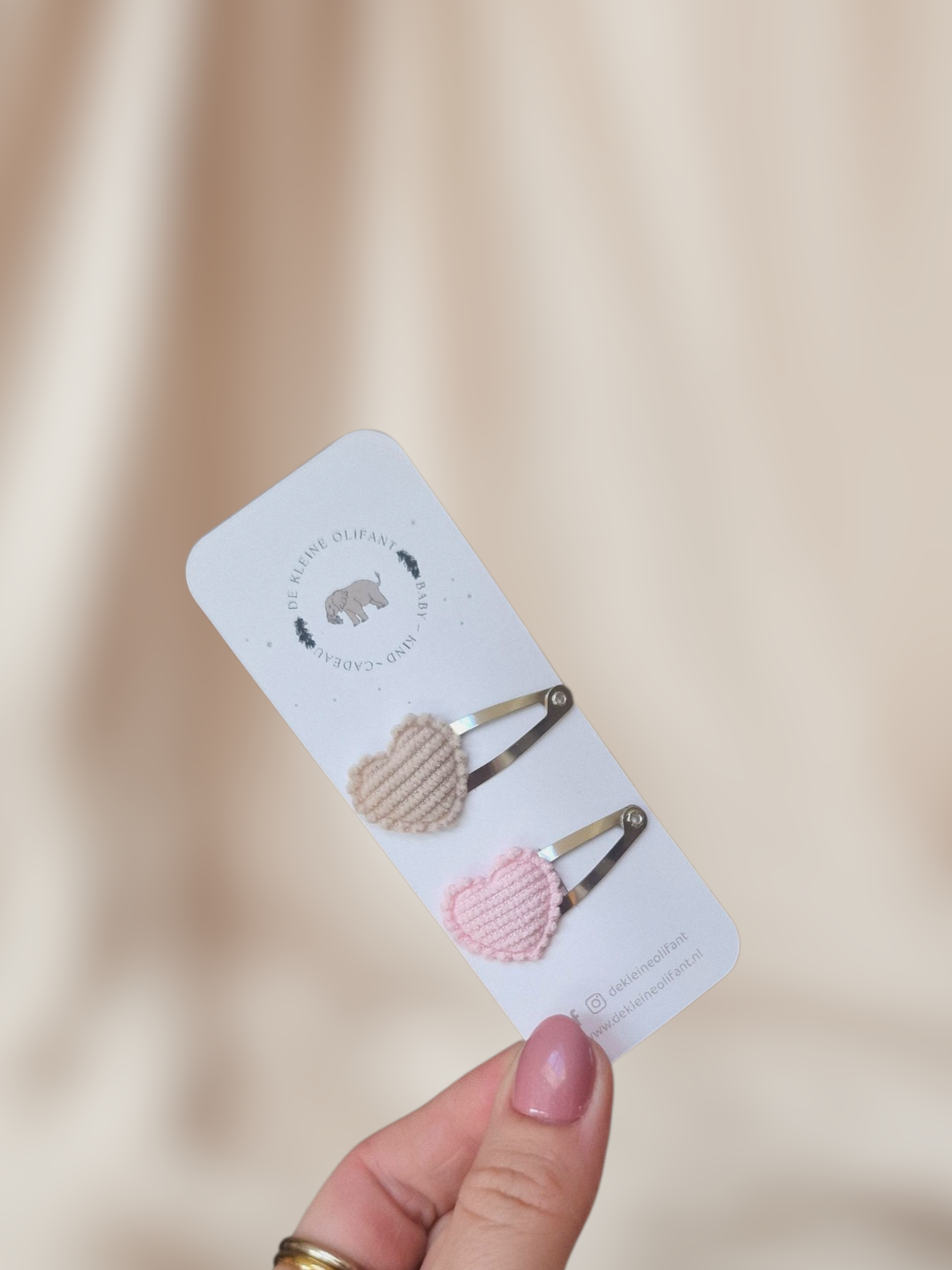 Haarspeldjes Baby - Hartjes