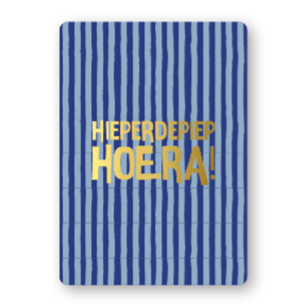Wenskaart A7 - Hieperdepiep Hoera!