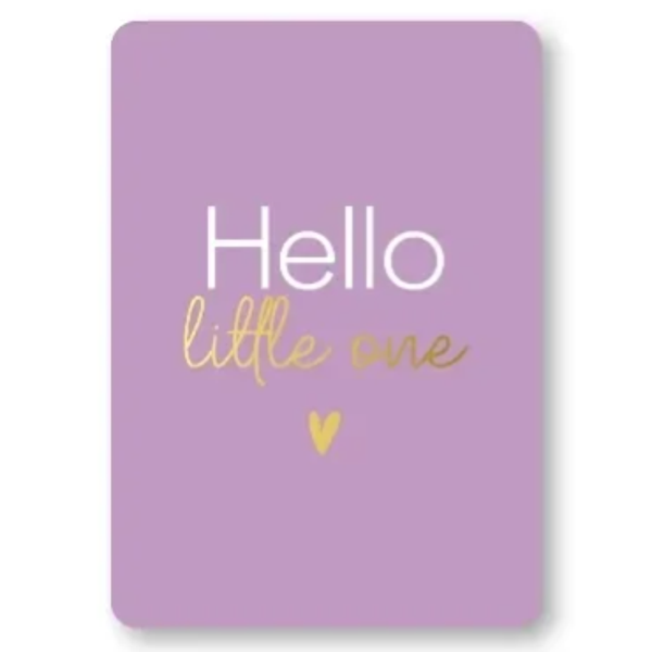 Wenskaart A6 - Hello Little One