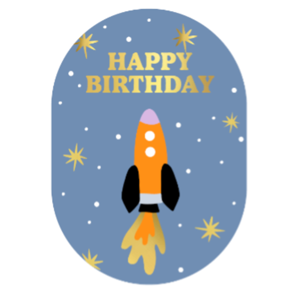 Wenskaart A6 - Happy Birthday