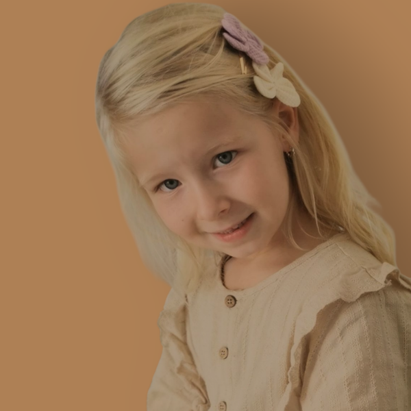 Haarspeldjes Kind- Bloem/ Paars