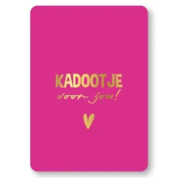 Wenskaart A6 - Kadootje voor jou