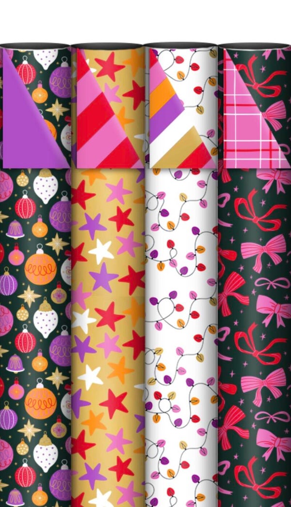 Inpakpapier Kerst - 4 Rollen