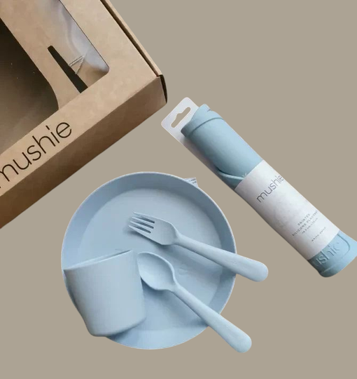 Cadeauset Kind - Jongen - Mushie Blauw