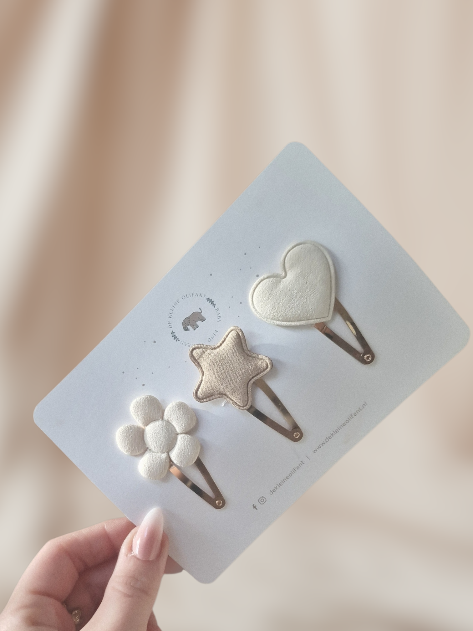 Haarspeldjes Kind  - Neutraal - Hart/Ster/Bloem