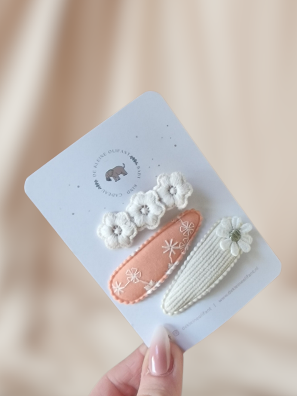 Haarspeldjes Kind  - Mix - Creme/Perzik