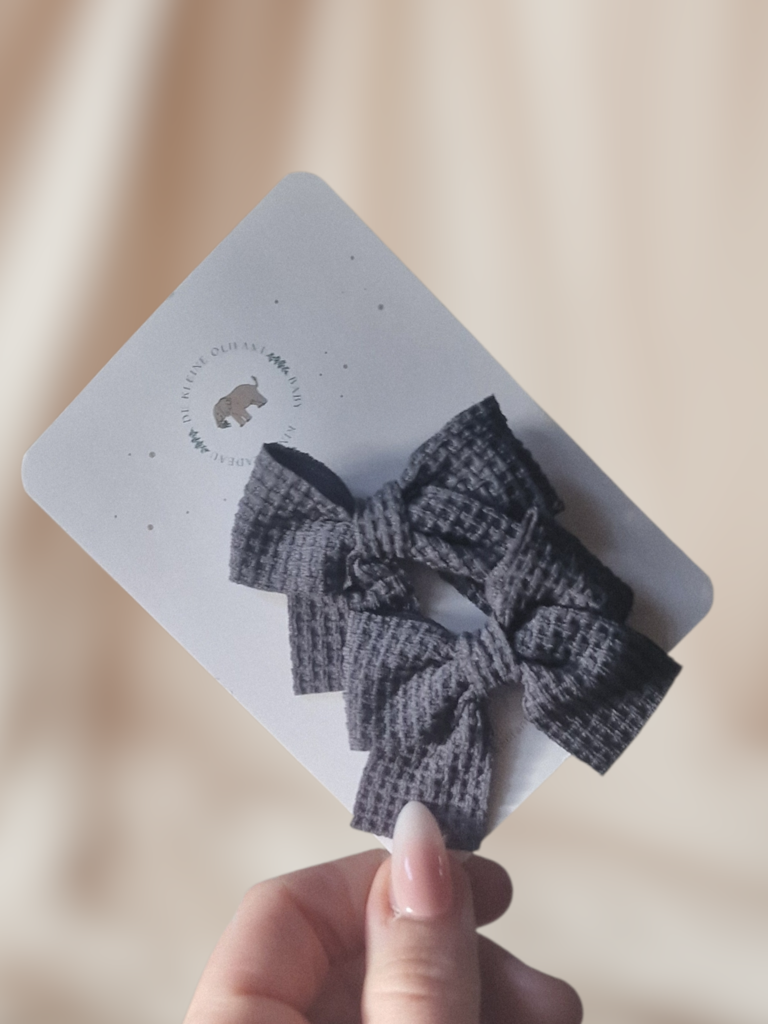 Haarspeldjes Kind - Strikken - Donker Grijs