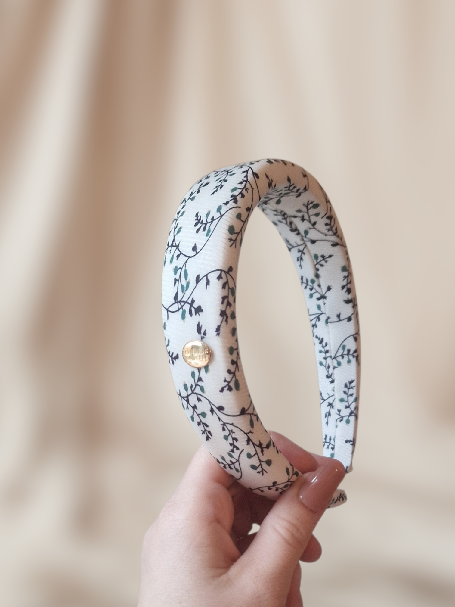 Haarband Diadeem - Wit/Groen