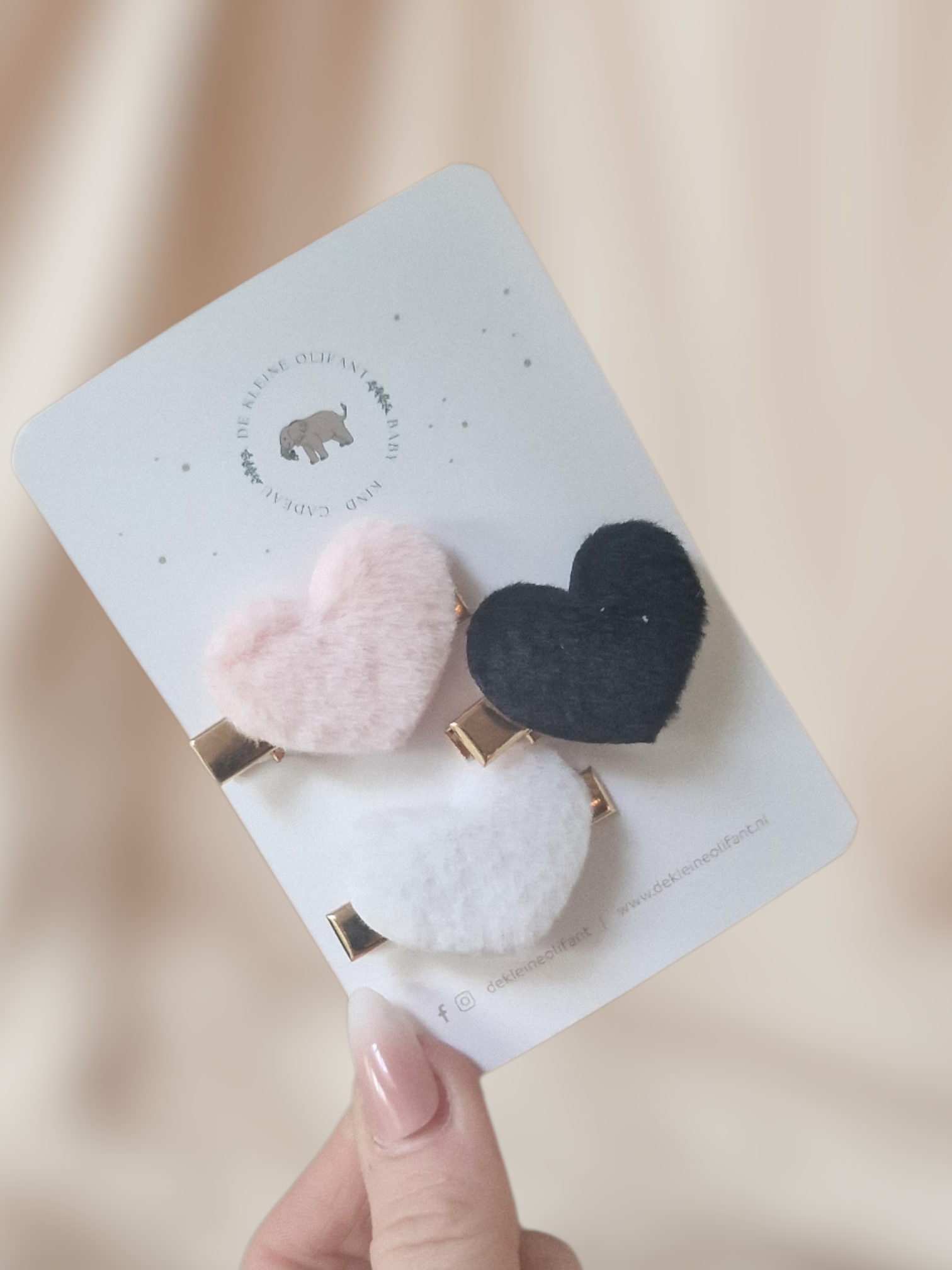 Haarspeldjes Kind  - Mix - Basis Hartjes