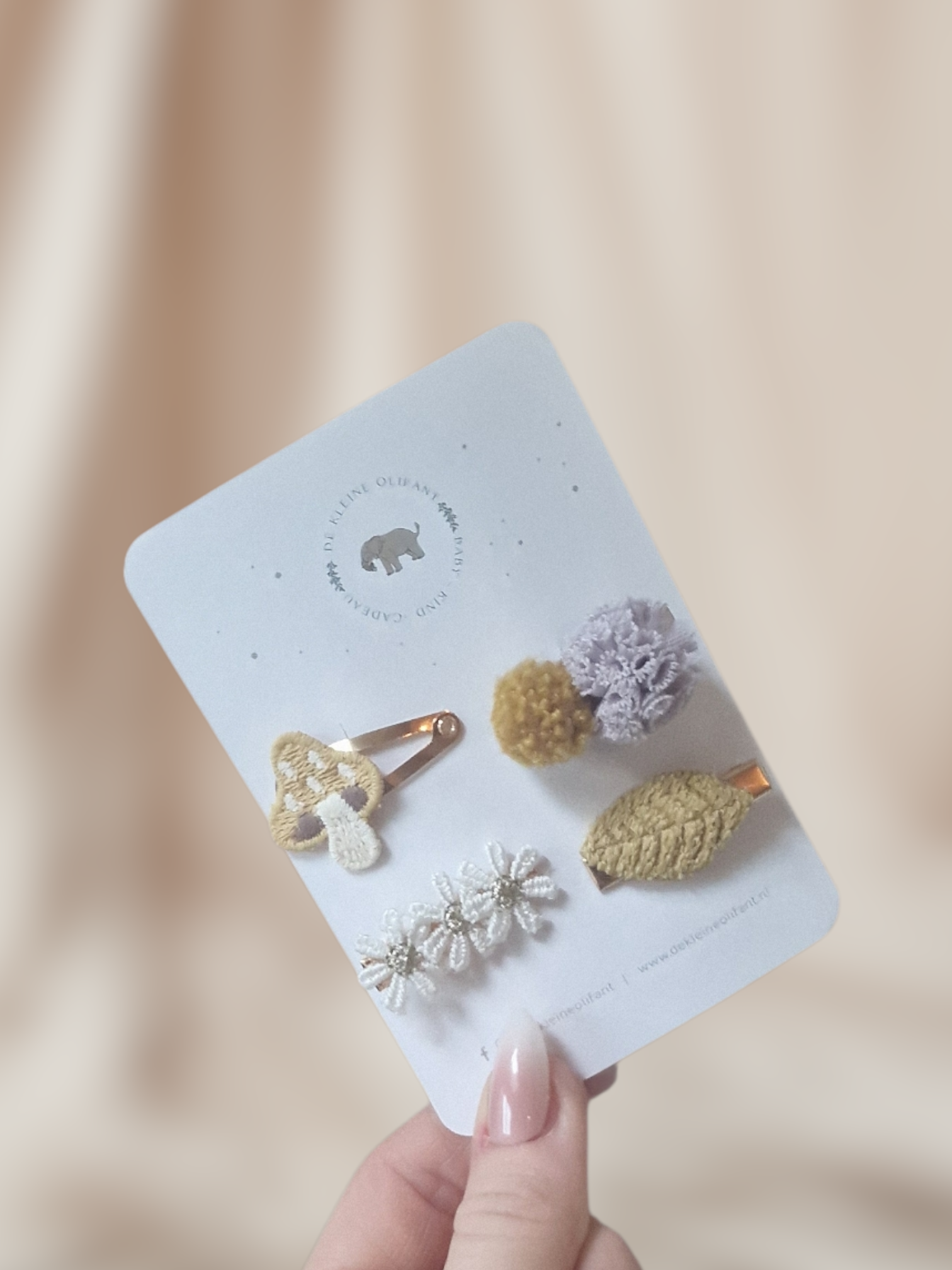 Haarspeldjes Baby - Mix - Bruin/Okergeel