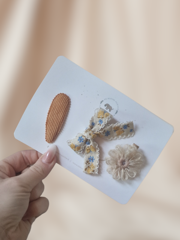 Haarspeldjes Kind- Mix - Geel/Blauw