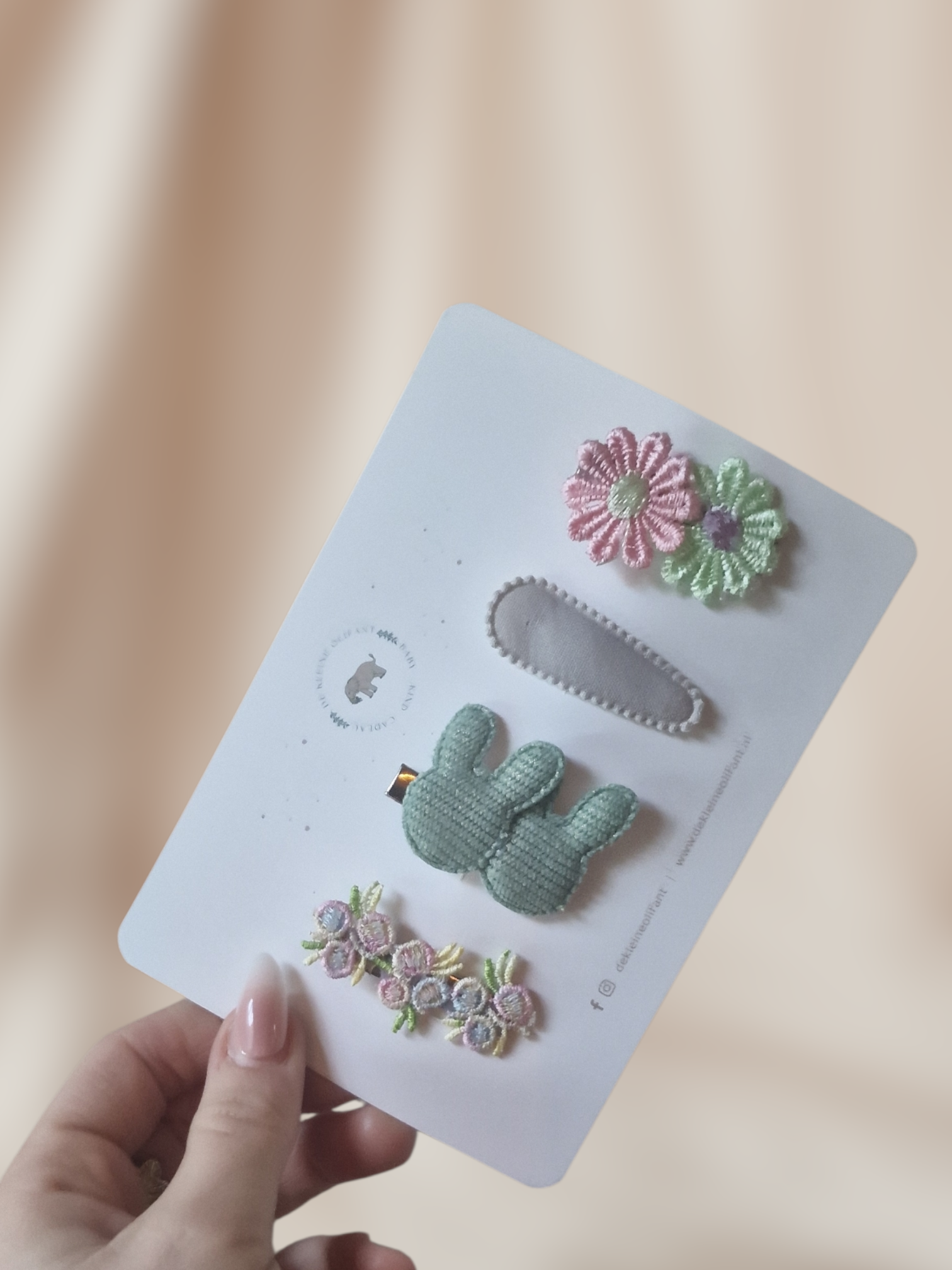 Haarspeldjes Kind - Mix - Groen/Roze