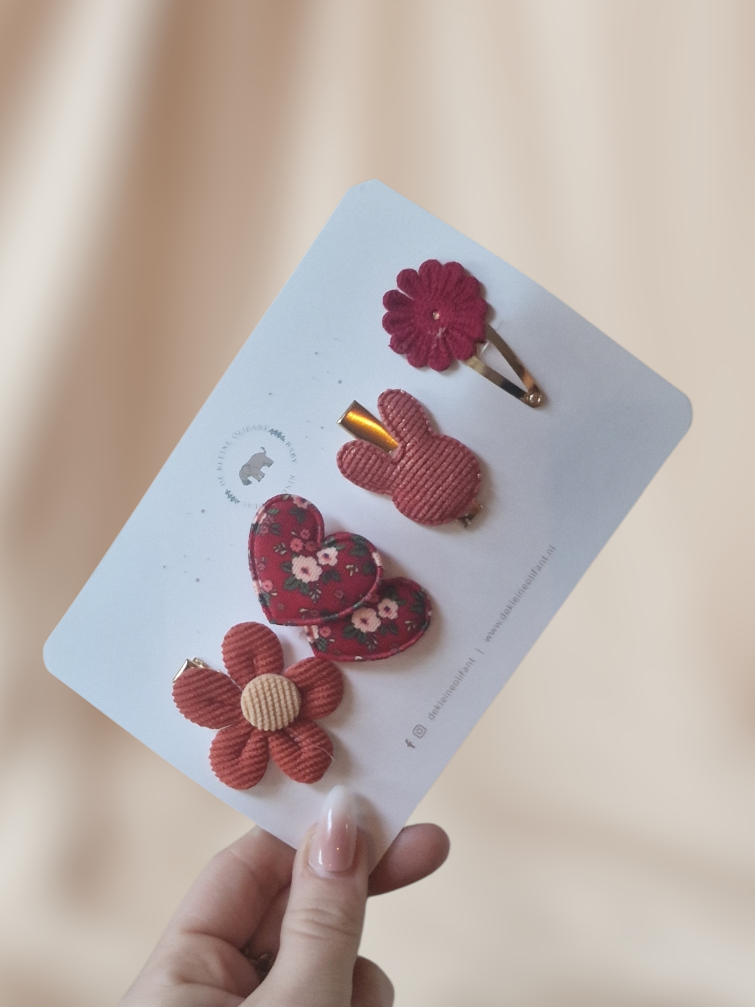 Haarspeldjes Kind - Mix - Rood/Oranje