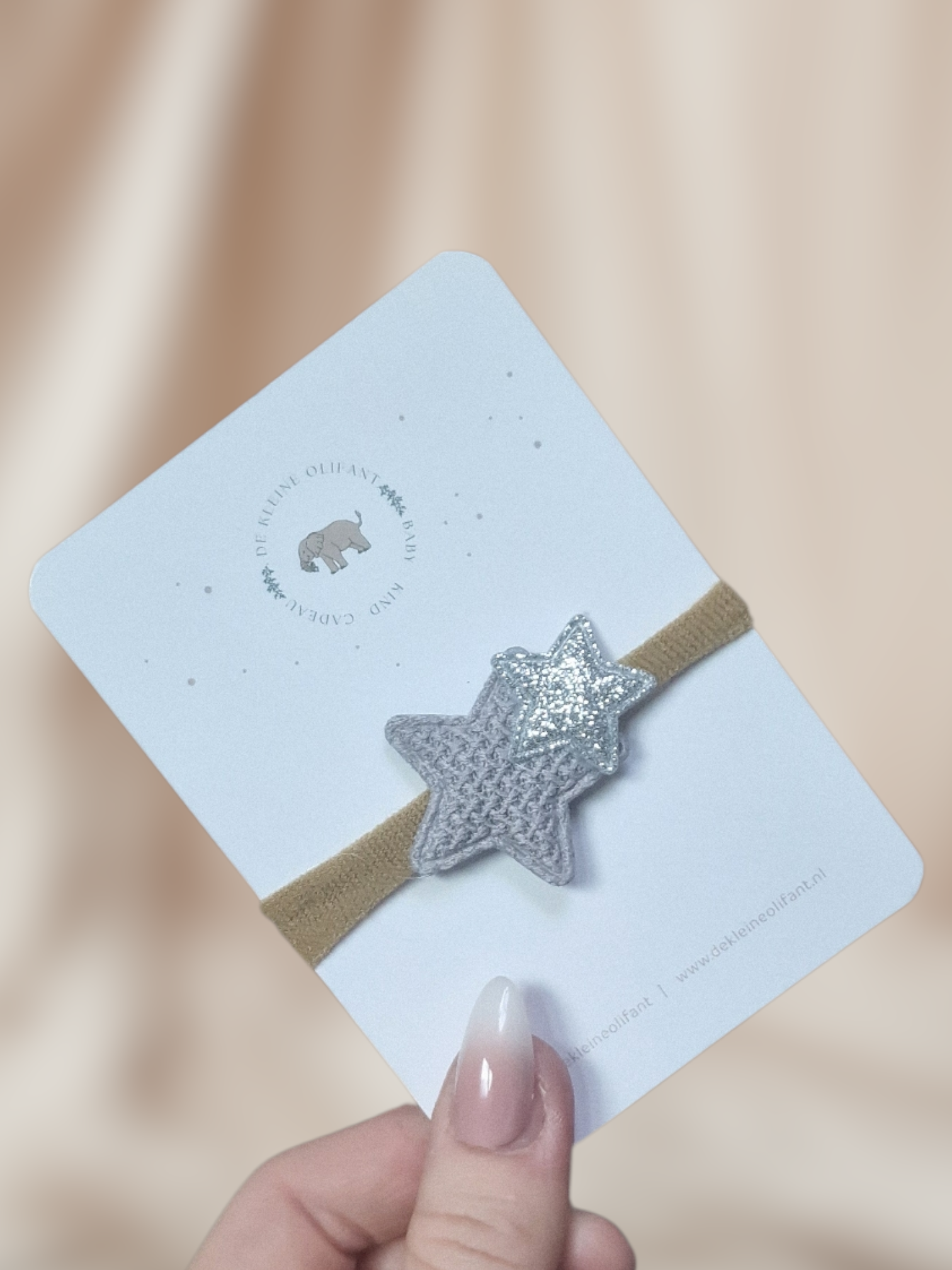 Haarelastiek Kind -  Zilver/Sterren