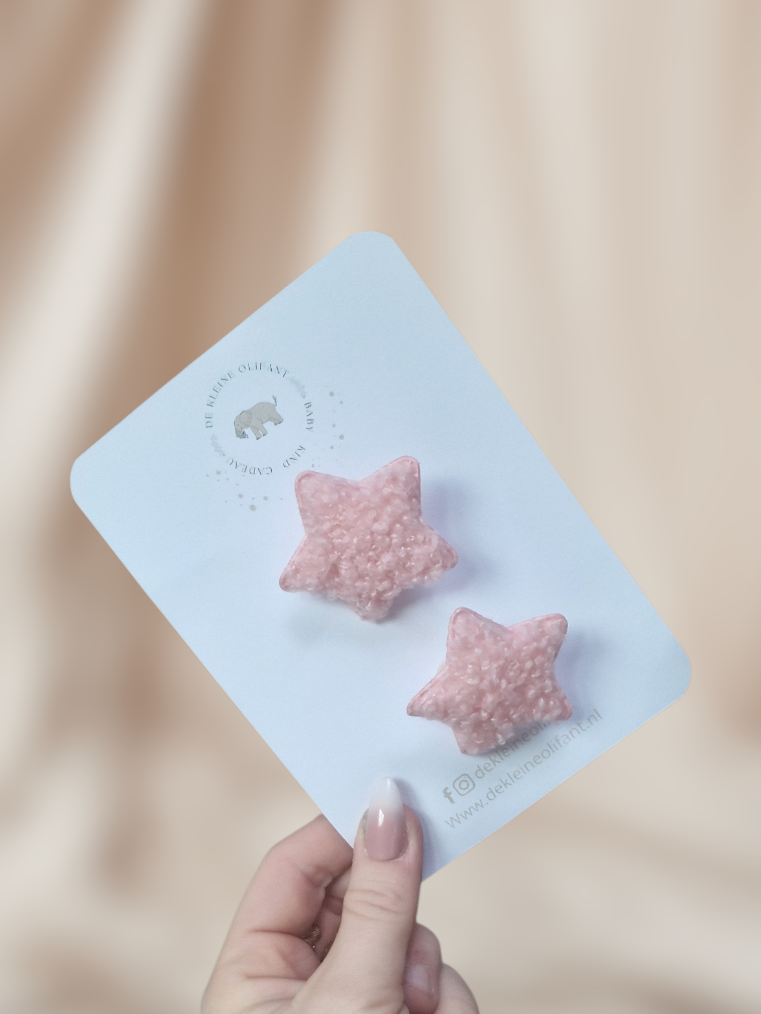 Haarelastiekjes Kind - Teddy/Roze