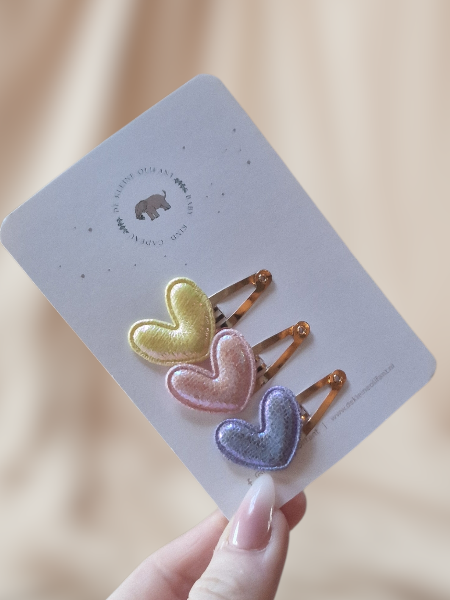 Haarspeldjes Baby - Mix - Hartjes Basis