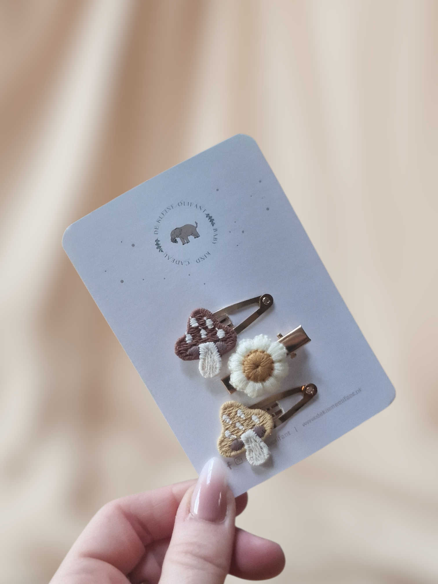 Haarspeldjes Baby - Mix - Paddenstoel