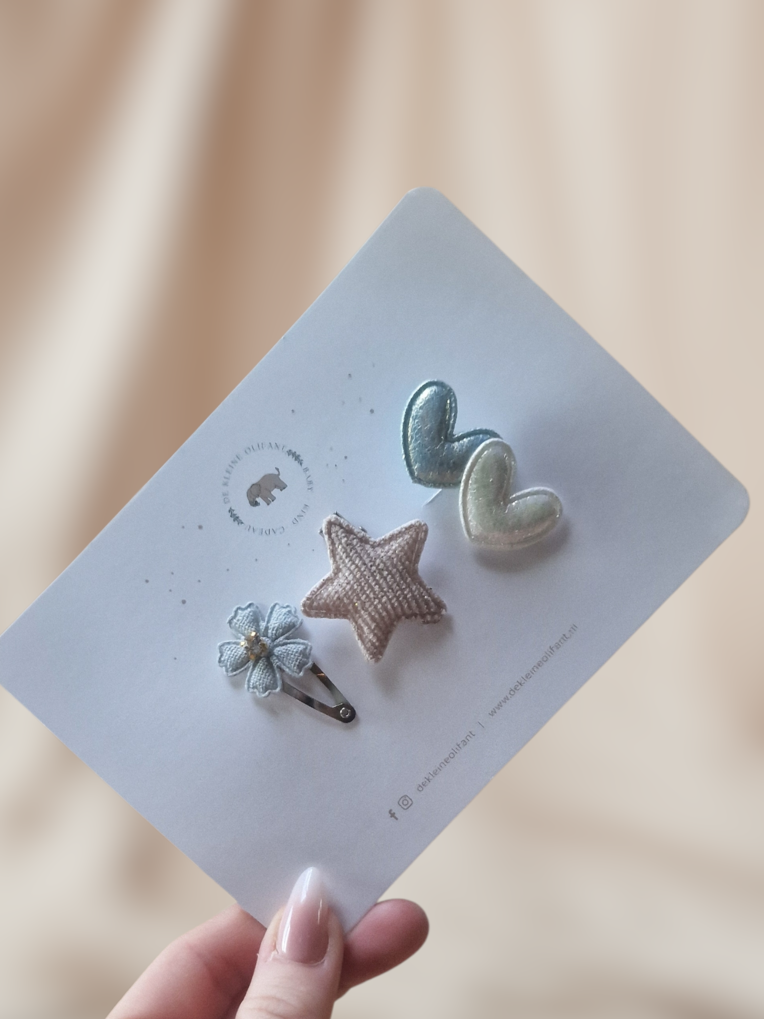 Haarspeldjes Baby - Zilver/Hartjes