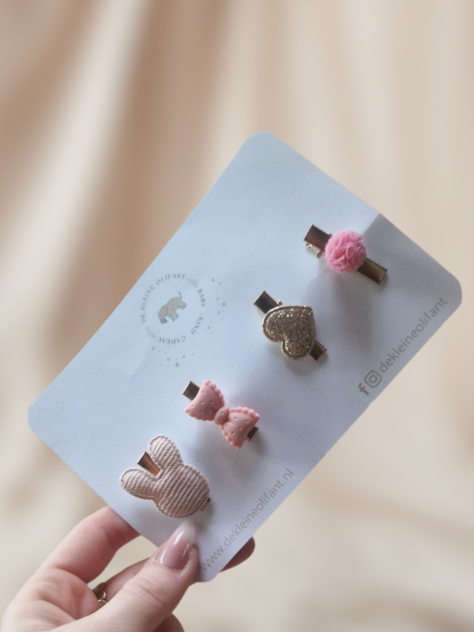 Haarspeldjes Baby - Mix - Hartjes/Goud