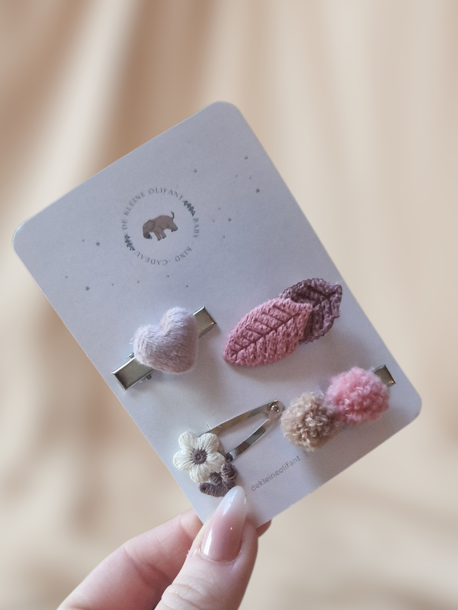 Haarspeldjes Baby - Mix - Taupe/Roze