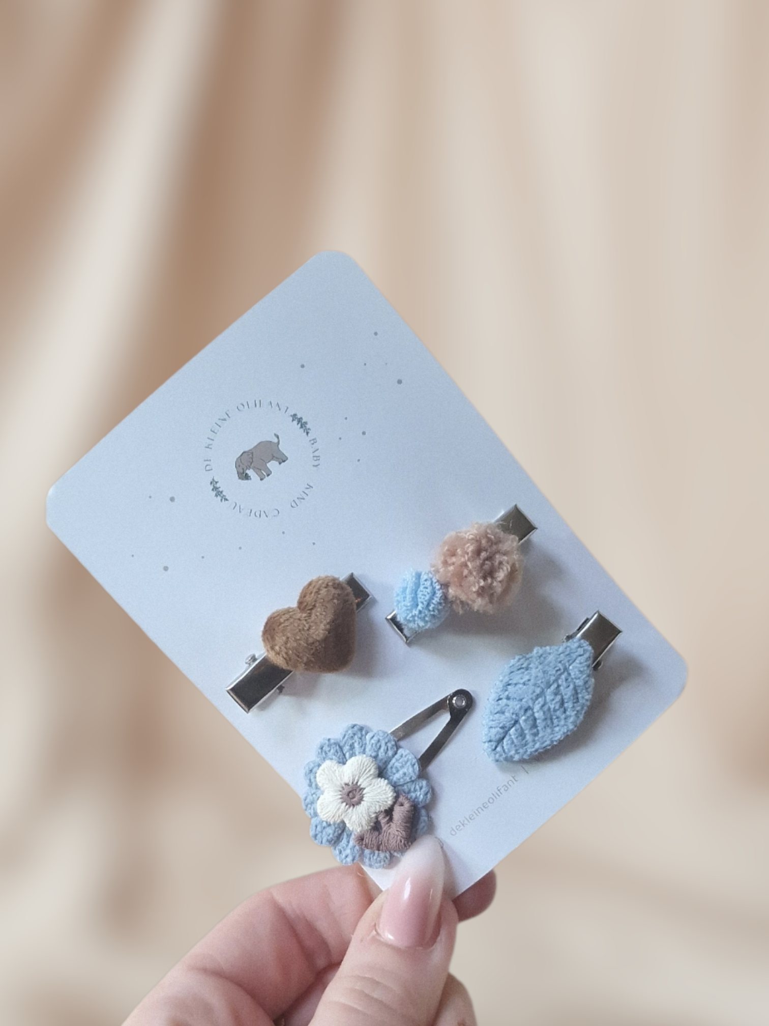 Haarspeldjes Baby - Mix - Bruin/Blauw