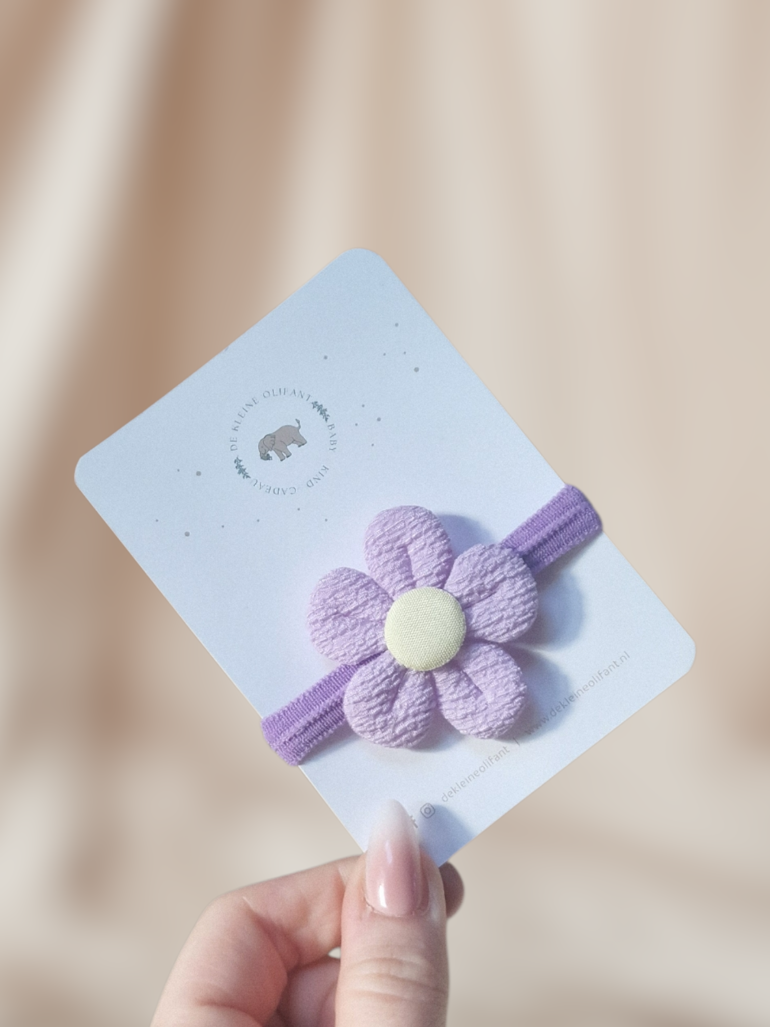 Haarelastiekje Kind - Paars / Geel