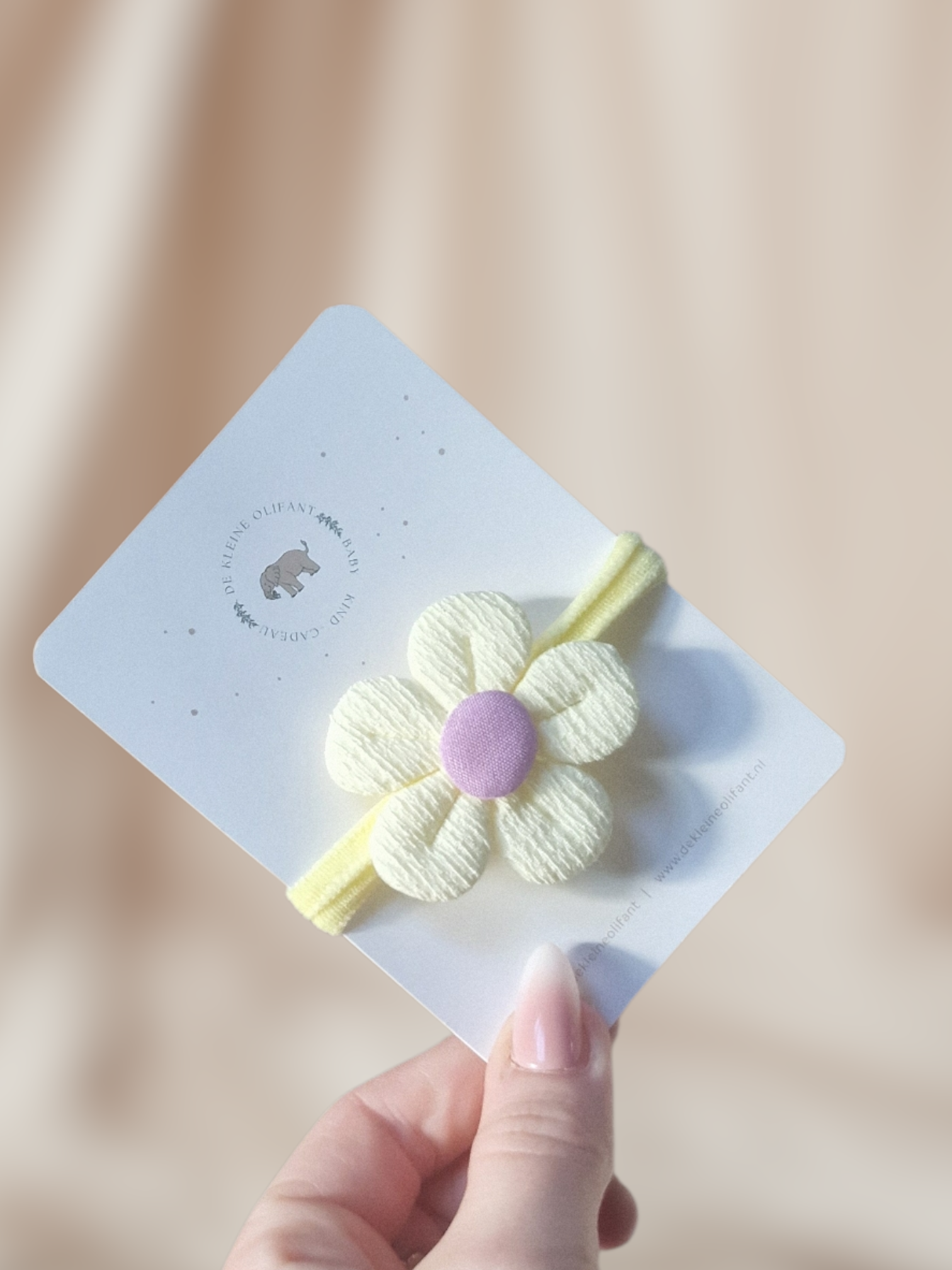 Haarelastiekje Kind - Geel/Paars