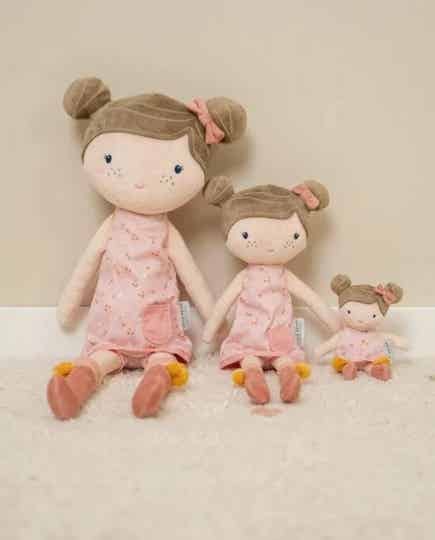 Little Dutch - Flowers & Butterflies - Knuffelpop Rosa - 35cm