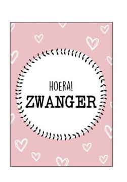 Wenskaart  - Hoera Zwanger
