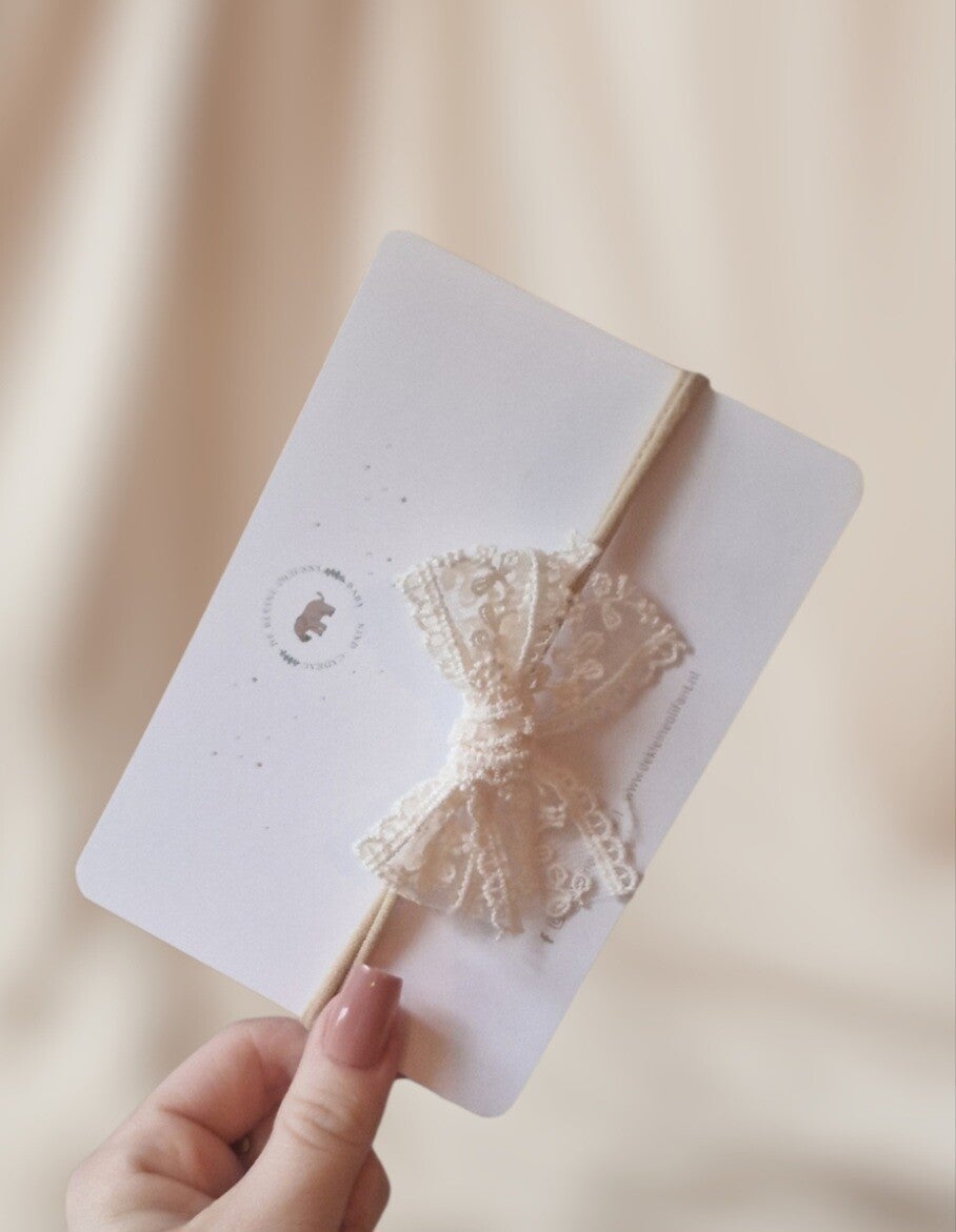 Haarband Baby - Kant / Creme