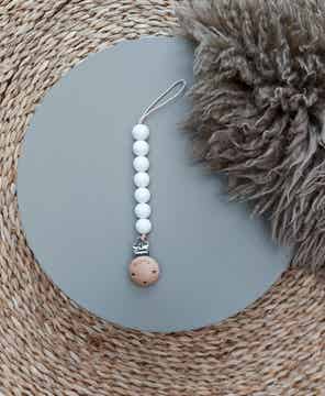 Mushie Speenkoord - Halo - Crème