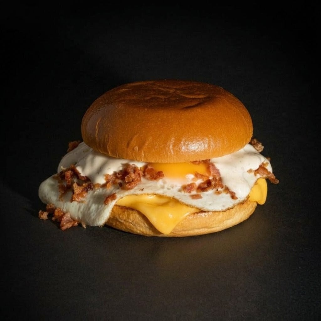 Una opción diferente, carne smash, queso cheddar, huevo, Bacon bits & nuestra mayo trufada casera, perfecta para los amantes de lo trufado. No OLVIDES pedirla con extra de cebolla caramelizada.