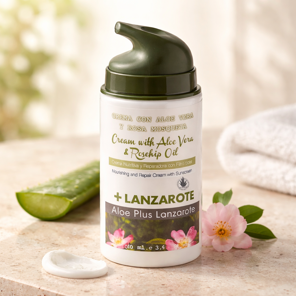 Rozenbottel en Aloë Vera Voedende Gezichtscrème 100ml