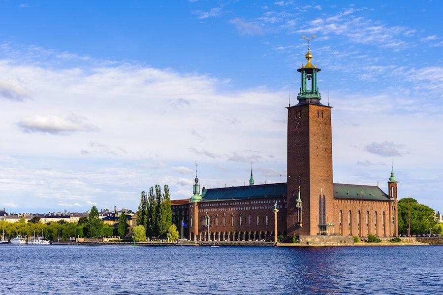Ayuntamiento de Estocolmo (Stadshuset), donde se celebra el banquete de los premios Nobel
