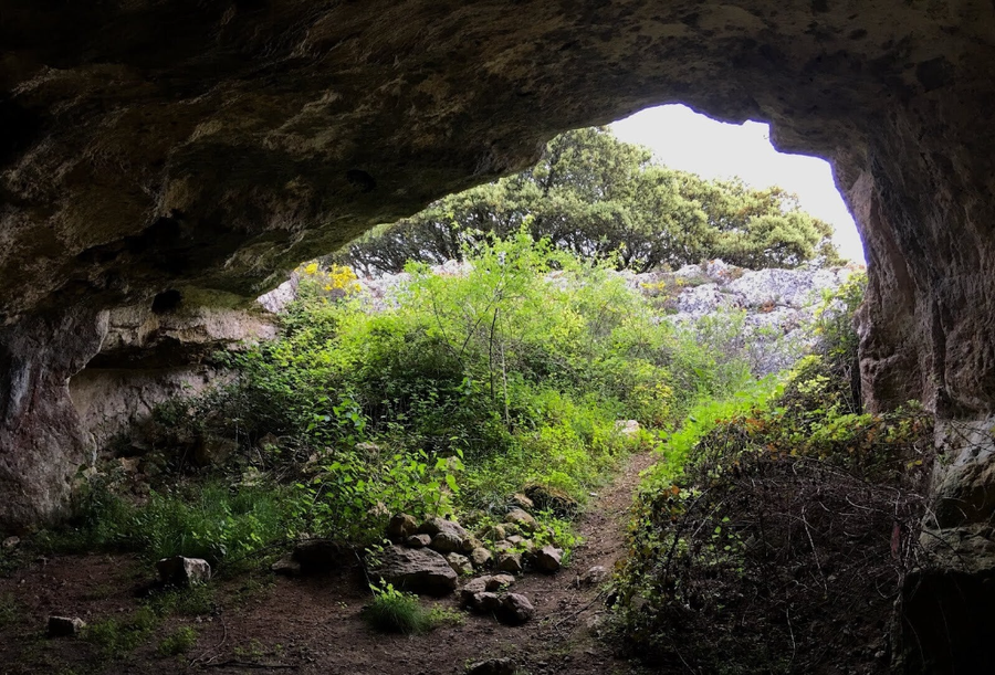 Vista de la Sierra de Atapuerca desde Cueva