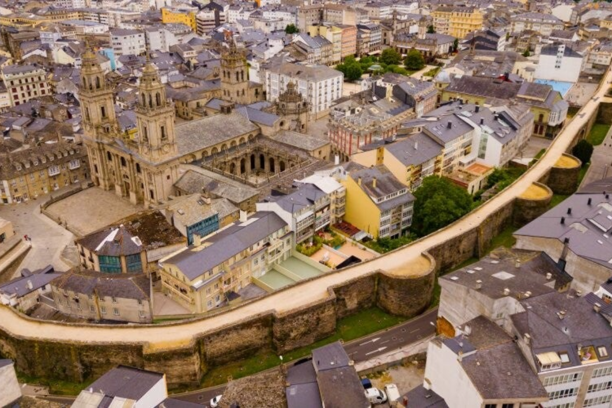 Vista aerea de Lugo