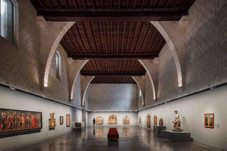 dormitorio sala exposicion Monasterio de Pedralbes