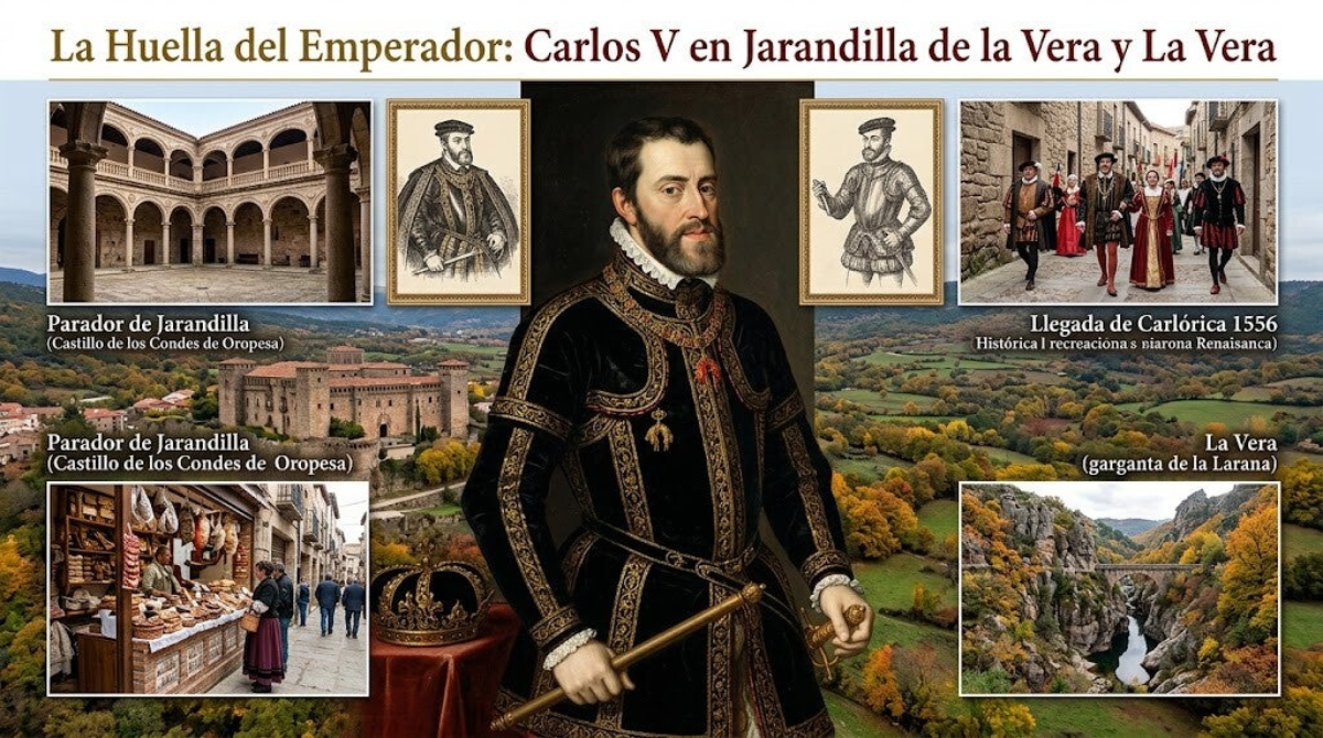 Llegada de Carlos V a Jarandilla de la Vera (1556)