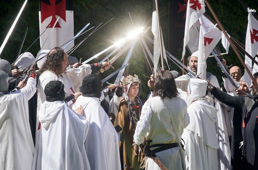 Homenaje templario en Monzón
