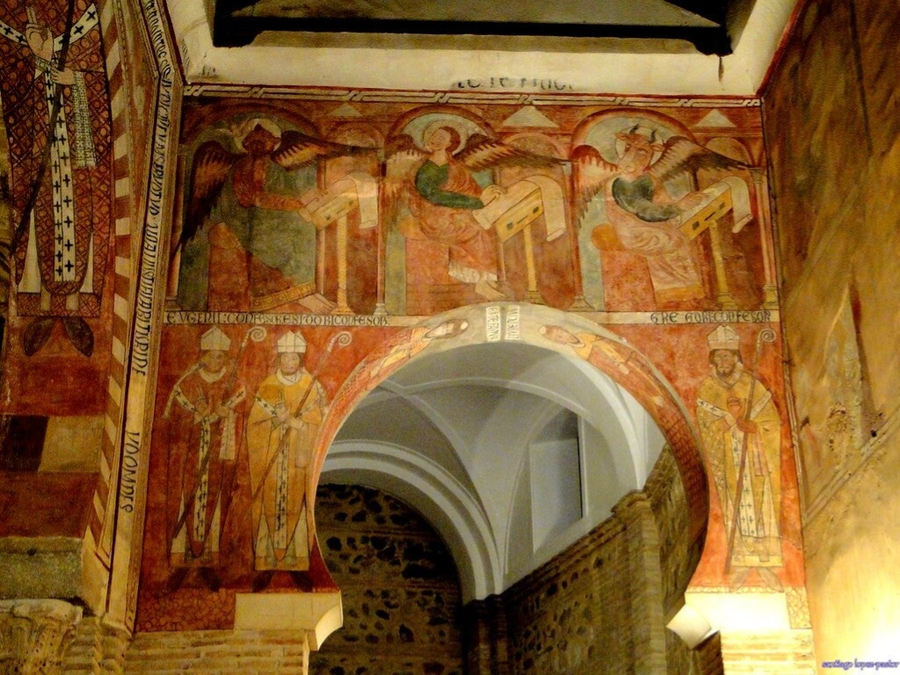 detalle pintura interior Iglesia de San Román