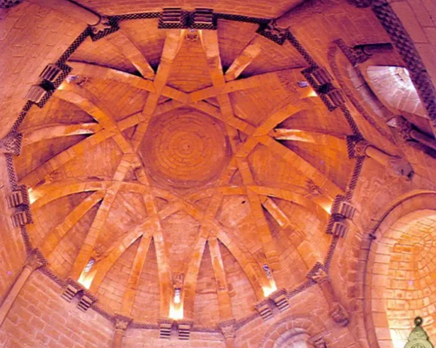 Estrella de 8 puntas Techo Iglesia del Santo Sepulcro - Torres del Río, Navarra