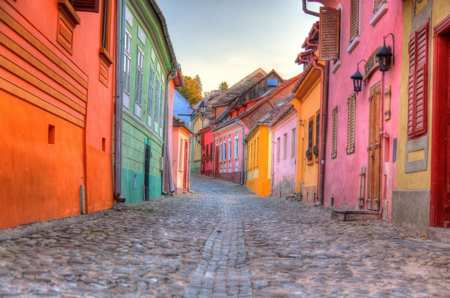 Las calles de Sighisoara, Rumanía