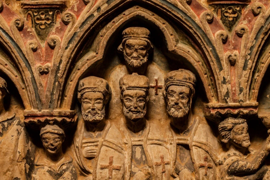 Relieve de Caballeros Templarios