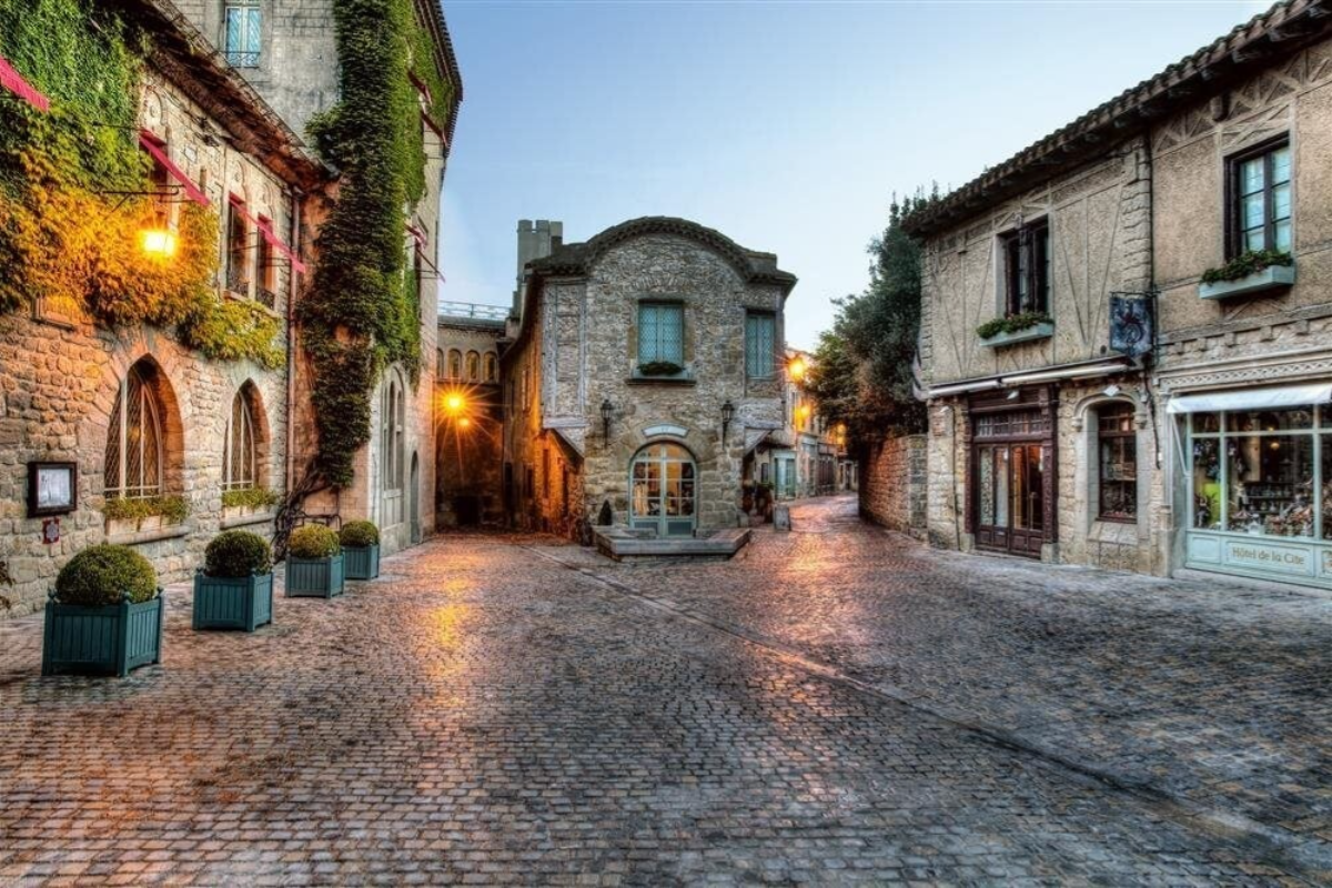 Calles interiores de la Cité de Carcasona
